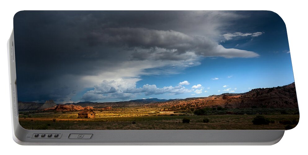 Utah Portable Battery Charger featuring the photograph Cabin in the Sun by Mark Gomez
