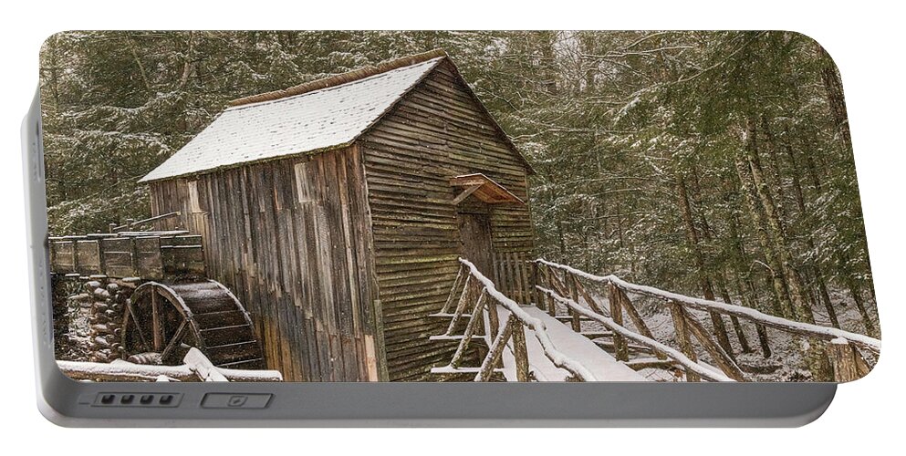 Cades Cove Portable Battery Charger featuring the photograph Cable Mill Great Smoky Mountains II by Douglas Wielfaert