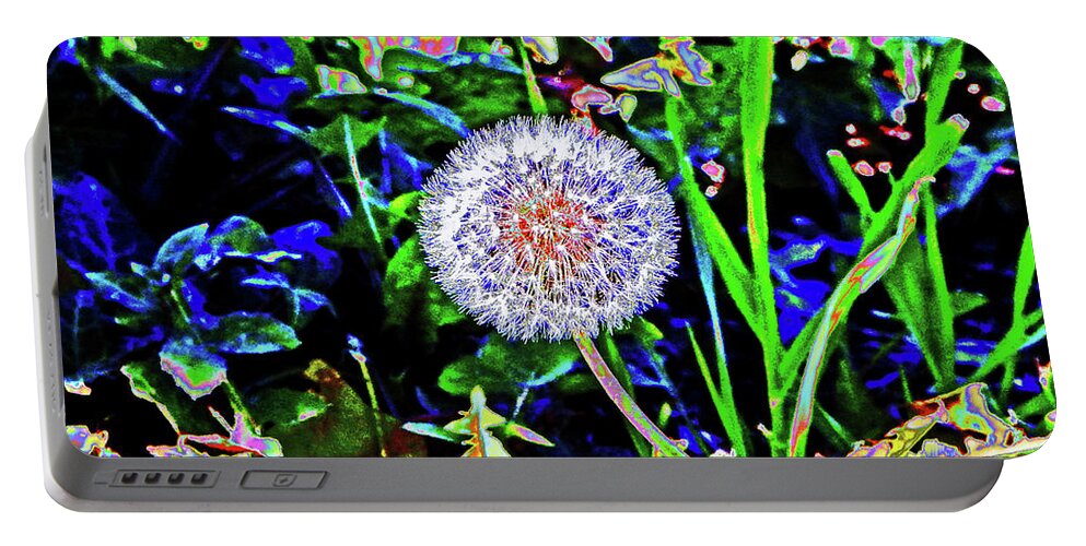 Art Deco Portable Battery Charger featuring the photograph California Dandelion by Andrew Lawrence