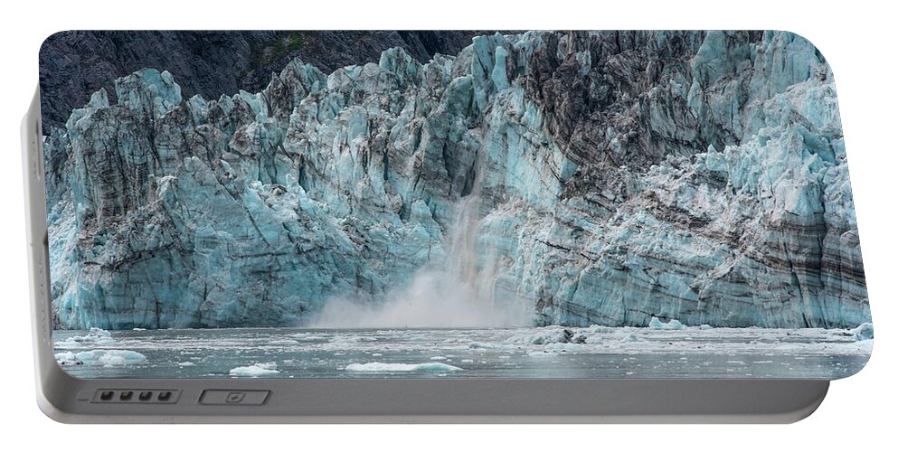 Glacier Portable Battery Charger featuring the photograph Calving by David Kirby