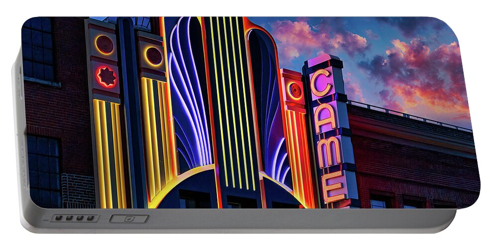 Cameo Portable Battery Charger featuring the photograph Cameo Theatre by Shelia Hunt
