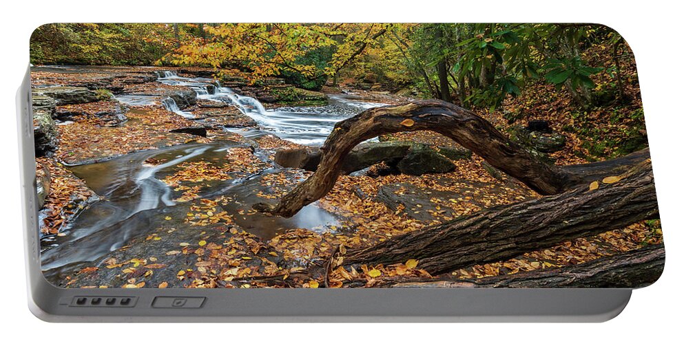 Campbell Falls. West Virginia Portable Battery Charger featuring the photograph Campbell Falls by Chris Berrier