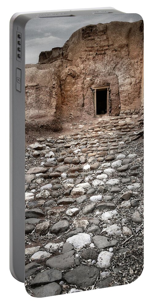 Israel Portable Battery Charger featuring the photograph Canaanite Gate by M Kathleen Warren