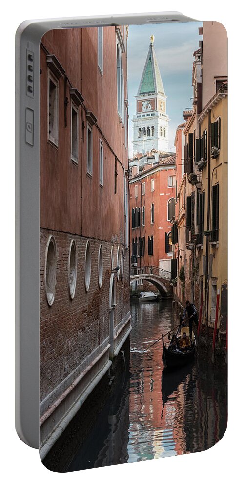 Italy Portable Battery Charger featuring the photograph Canal View, Venice, Italy by Sarah Howard