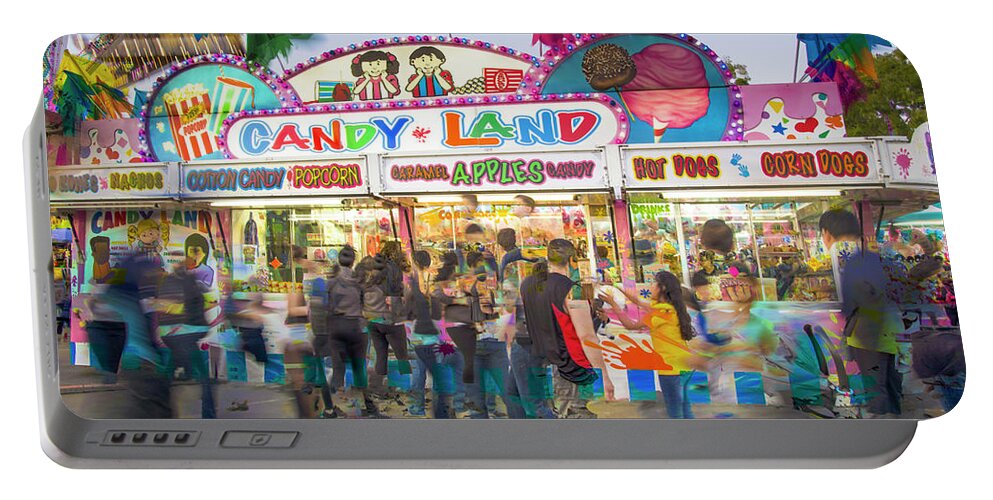 Candyland Portable Battery Charger featuring the photograph Candy Land by Alex Lapidus