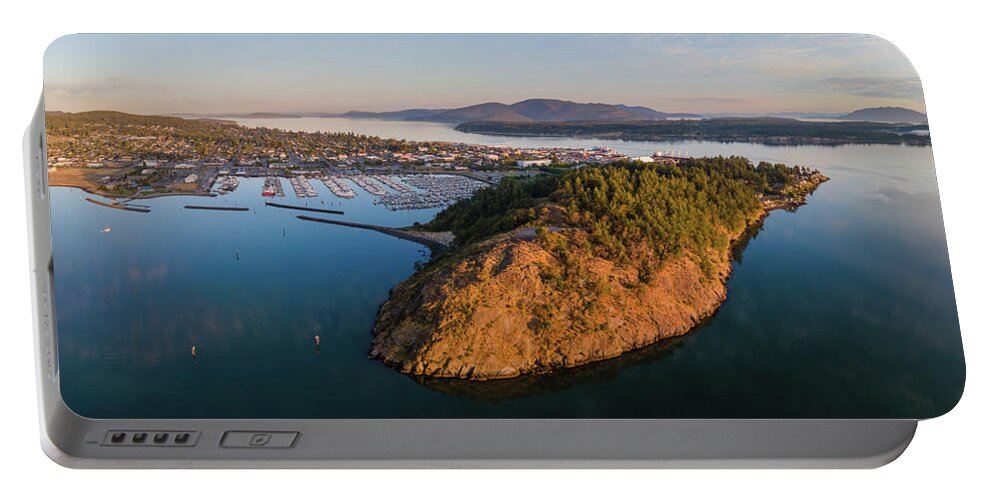 Anacortes Portable Battery Charger featuring the photograph Cap Sante Sunrise by Michael Rauwolf