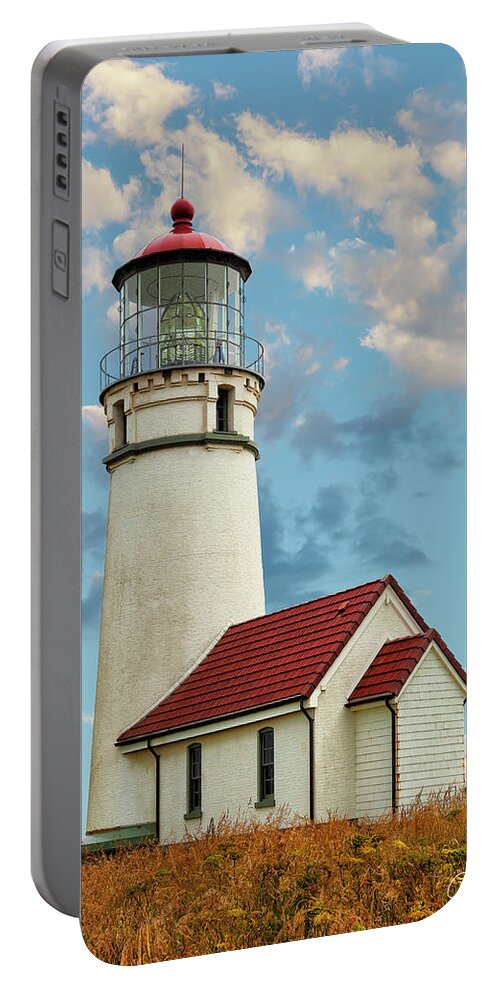Cape-blanco-lighthouse Portable Battery Charger featuring the photograph Cape Blanco Lighthouse by Gary Johnson
