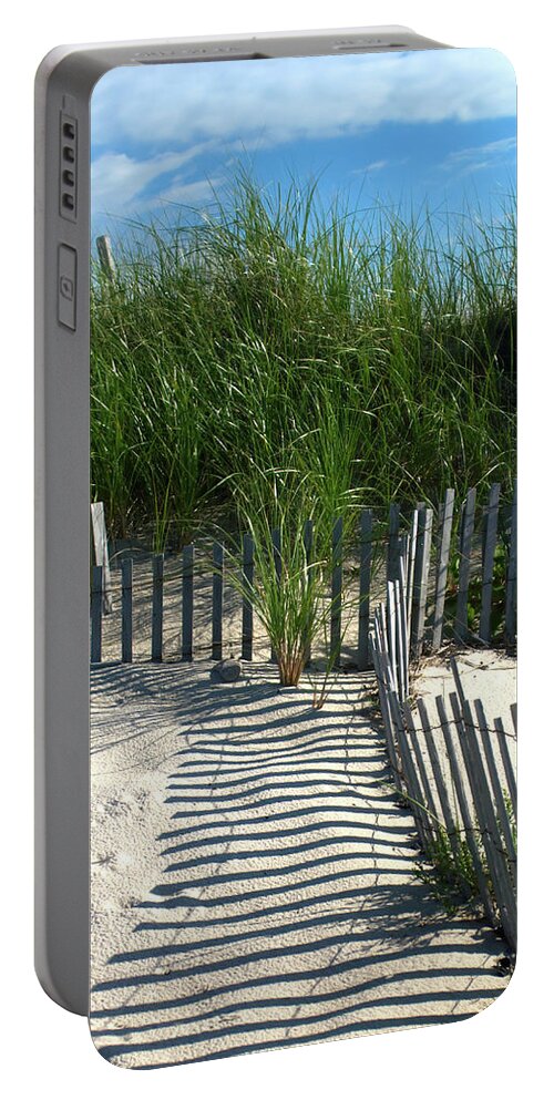 Cape Cod Portable Battery Charger featuring the photograph Cape Cod Beach Grass by Flinn Hackett