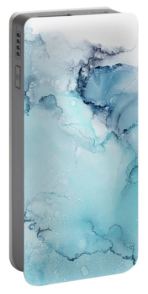 Water Portable Battery Charger featuring the painting Capri by Tamara Nelson