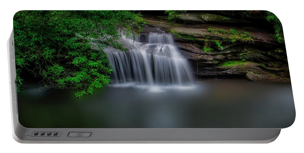 Carrick Creek Portable Battery Charger featuring the photograph Carrick Creek Falls by Shelia Hunt