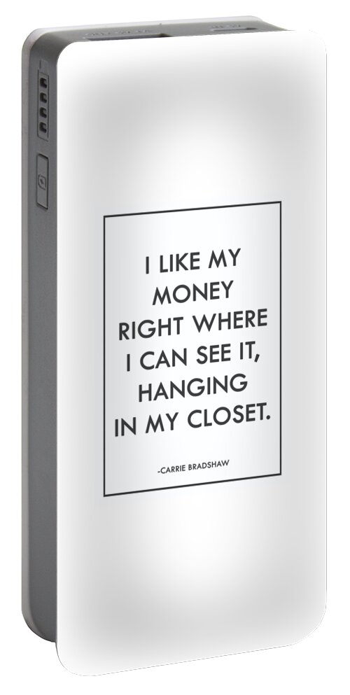 Carrie Bradshaw I Like My Money Watercolor design map quote