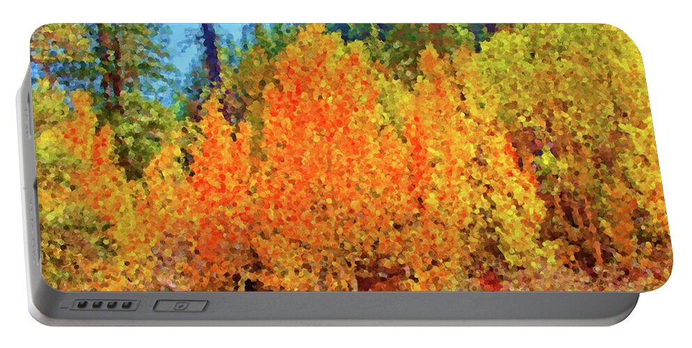 Painting Portable Battery Charger featuring the digital art Carson River Fall Colors by David Desautel