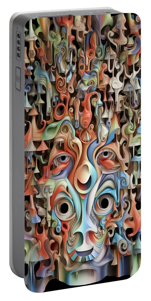  Portable Battery Charger featuring the digital art Case No 10 by Mark Slauter