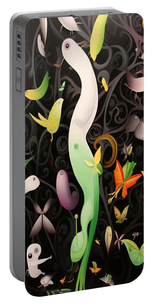  Portable Battery Charger featuring the digital art Case No 3 by Mark Slauter