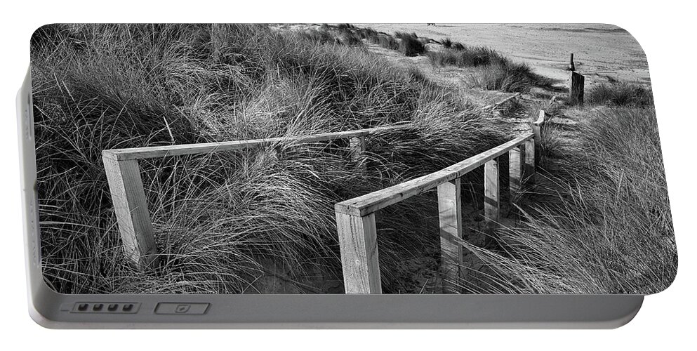 Castlerock Portable Battery Charger featuring the photograph Castlerock Beach by Nigel R Bell