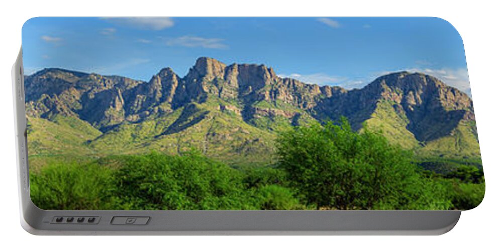 Arizona Portable Battery Charger featuring the photograph Catalina Mountains P24861 by Mark Myhaver