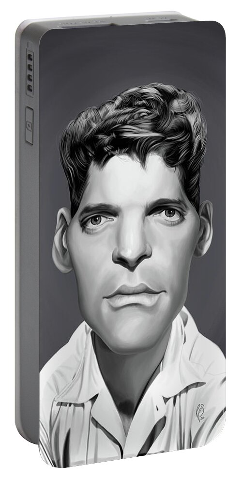 Illustration Portable Battery Charger featuring the digital art Celebrity Sunday - Burt Lancaster by Rob Snow