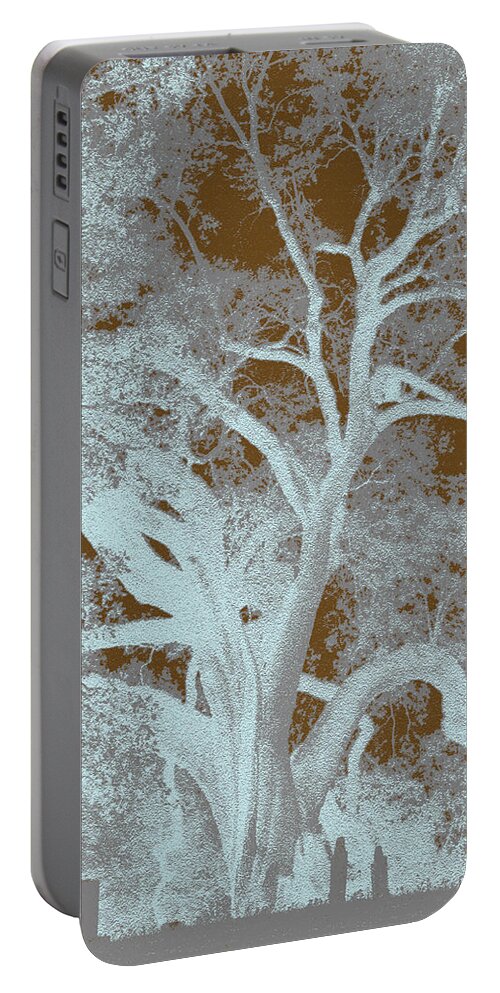 Live Portable Battery Charger featuring the photograph Cemetery Tree by Max Mullins