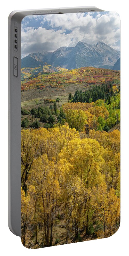 Chair Mountain Portable Battery Charger featuring the photograph Chair Mountain Vertical by Aaron Spong