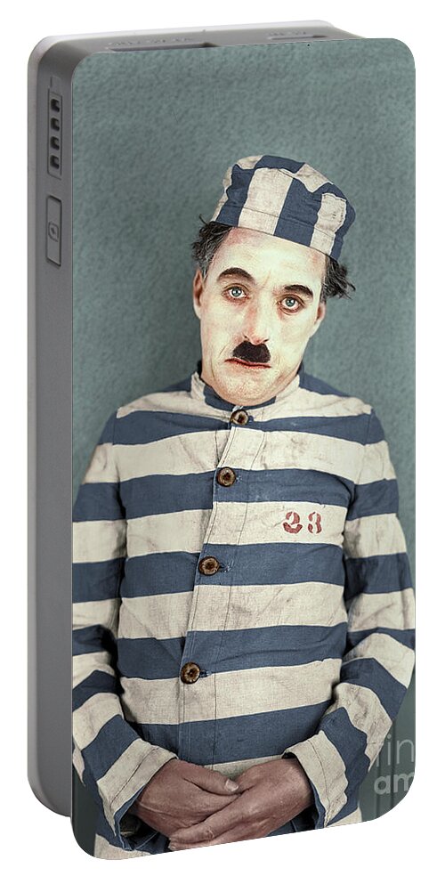 Charlie Chaplin Portable Battery Charger featuring the photograph Chaplin 23 by Franchi Torres