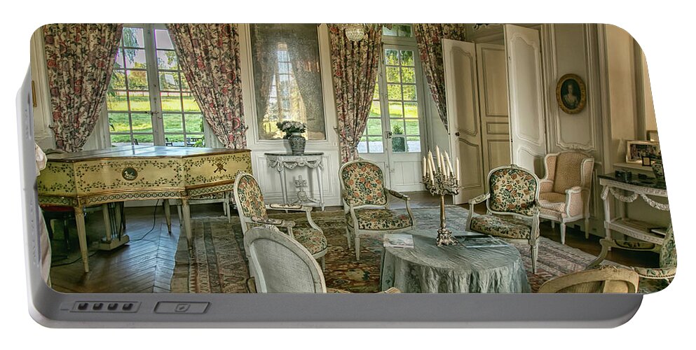Chateau Portable Battery Charger featuring the photograph Chateau de Tocqueville 4 by Lisa Chorny