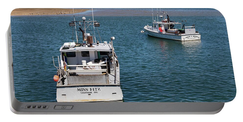 Chatham Fishing Boats Portable Battery Charger featuring the photograph Chatham Fishing Boats by Michelle Constantine