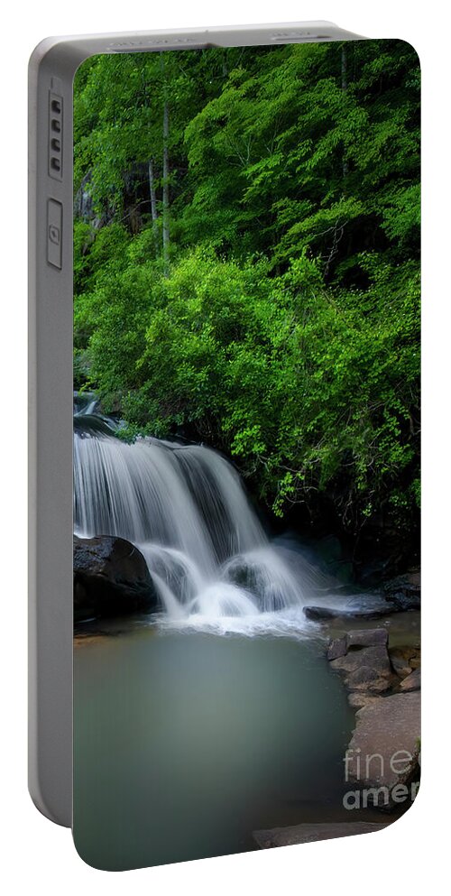 Waterfall Portable Battery Charger featuring the photograph Chau Ram Falls by Shelia Hunt