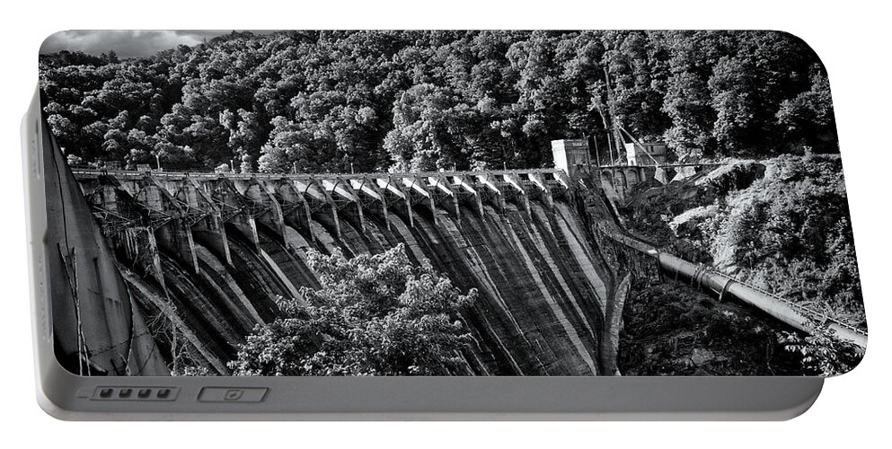 North Carolina Portable Battery Charger featuring the photograph Cheoah River Dam 2 by Phil Perkins