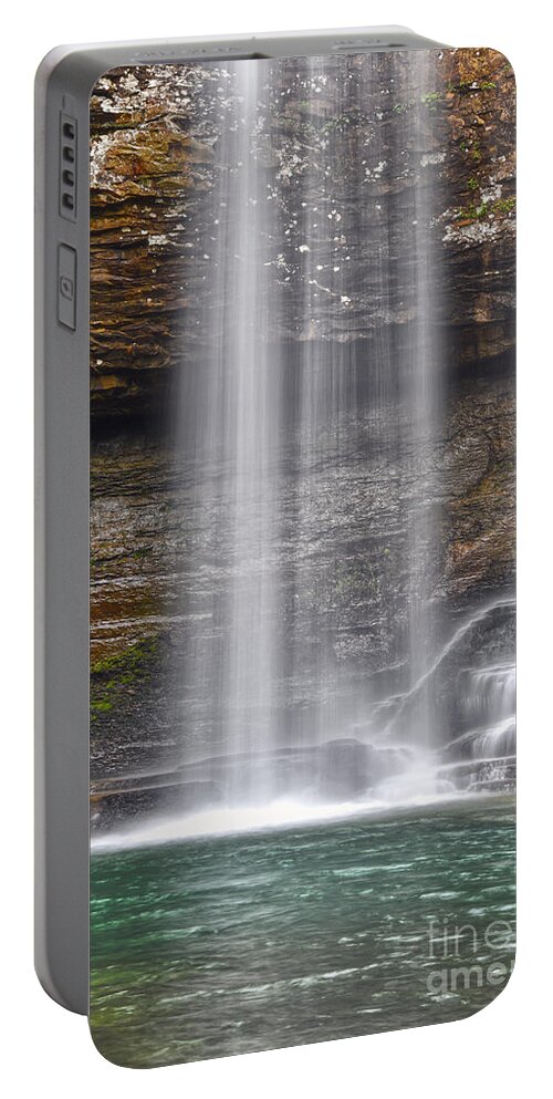 Hemlock Falls Portable Battery Charger featuring the photograph Cherokee Falls 5 by Phil Perkins