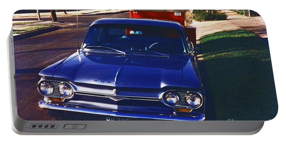 Chevrolet Portable Battery Charger featuring the photograph Chevrolet Corvair by Oleg Konin
