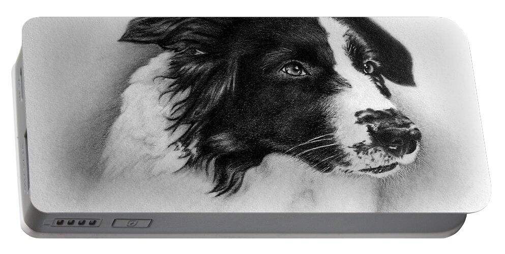Dog Portable Battery Charger featuring the drawing Cheyenne by Danielle R T Haney