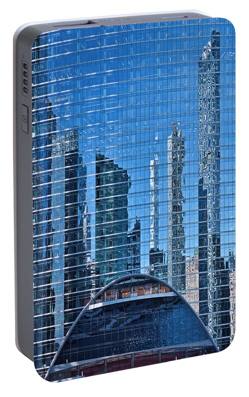 Chicago Portable Battery Charger featuring the photograph Chicago reflections by Steven Ralser