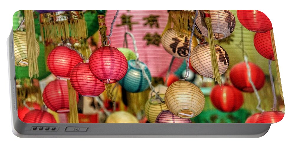 Chinese New Year Portable Battery Charger featuring the photograph Chinese Lanterns by Bobby Villapando