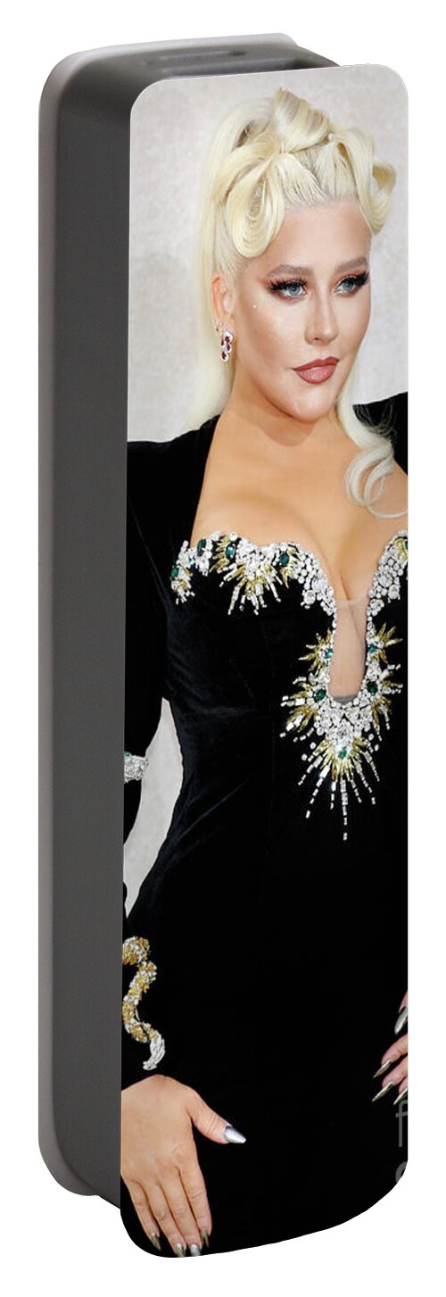 Christina Aguilera Portable Battery Charger featuring the photograph Christina Aguilera by Nina Prommer