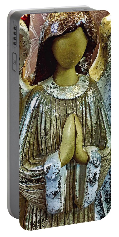 Christmas Portable Battery Charger featuring the photograph Christmas Angel by Kerry Obrist