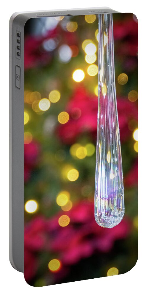Winter Portable Battery Charger featuring the photograph Christmas Ice by Kristia Adams