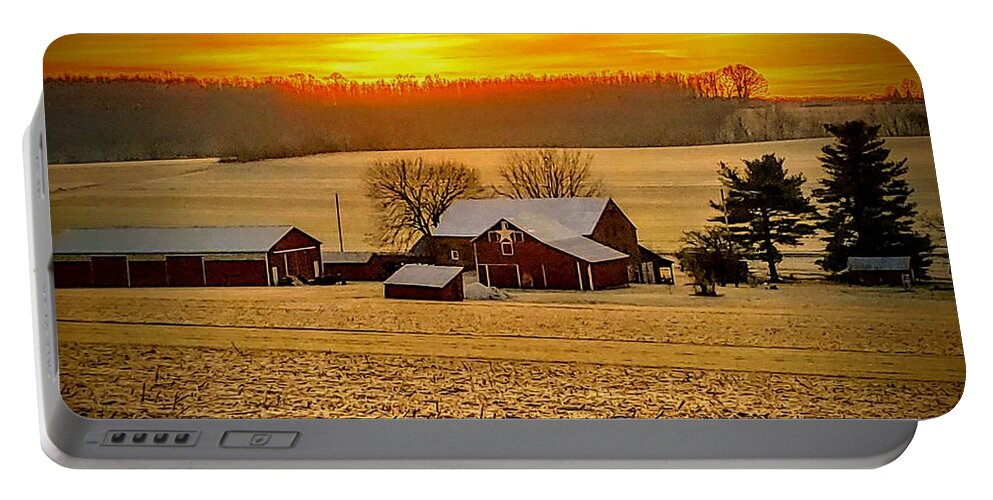 Dawn.dawning Portable Battery Charger featuring the photograph Christmas Morning by Paul Kercher