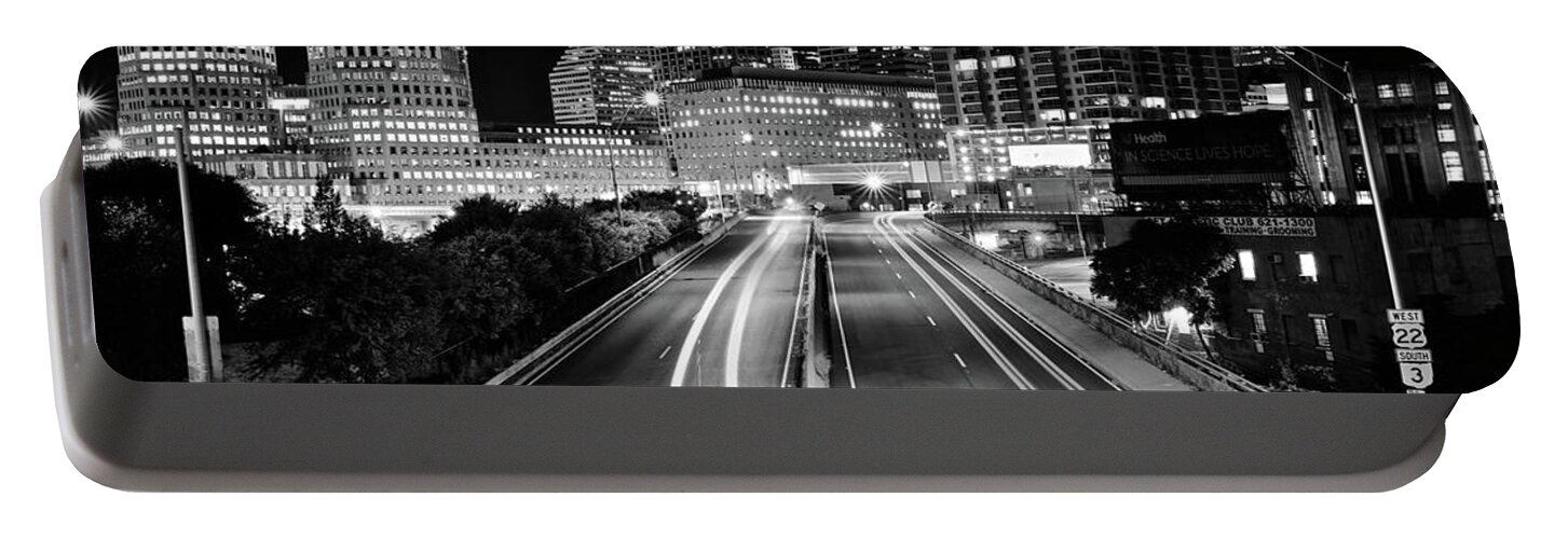 Cincinnati Portable Battery Charger featuring the photograph Cincinnati Ohio Deep Into the Night by Frozen in Time Fine Art Photography