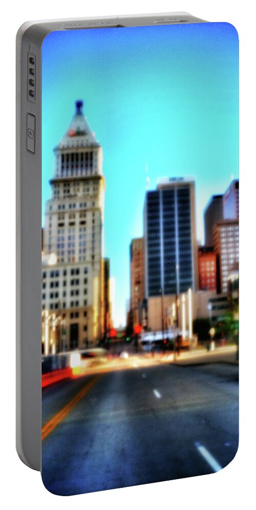  Portable Battery Charger featuring the photograph Cincinnati Pinhole City by Al Harden