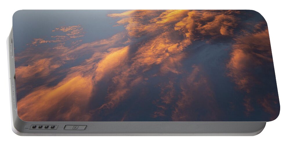 Sky Portable Battery Charger featuring the photograph Clouds At Sunset by Karen Rispin