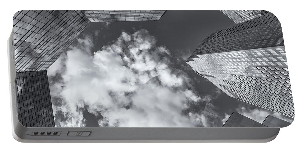 Alberta Portable Battery Charger featuring the photograph Clouds Bw 2 by Jonathan Nguyen