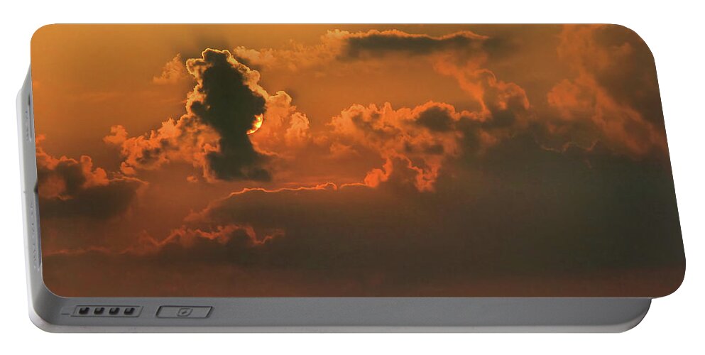 Wassaw Sound Portable Battery Charger featuring the photograph Cloudscape I by Theresa Fairchild