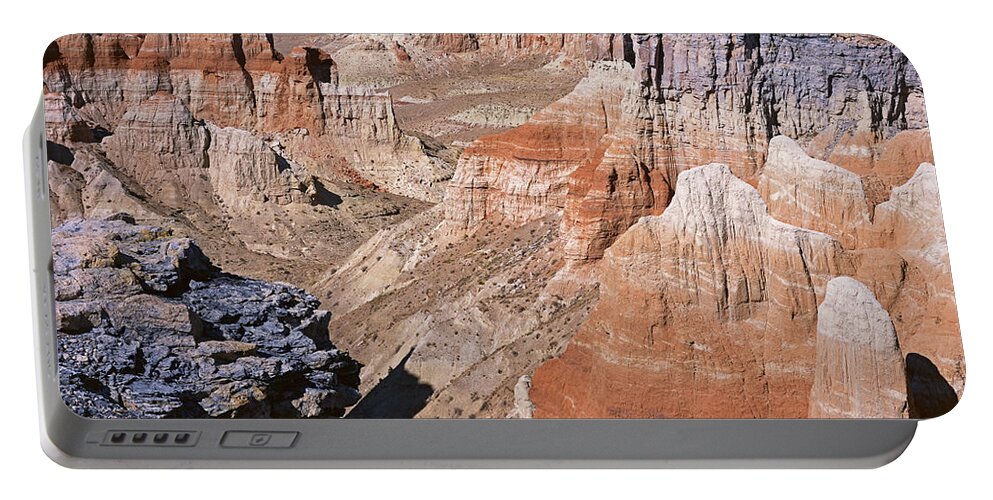 Arizona Portable Battery Charger featuring the photograph Coal Mine Rim by Tom Daniel