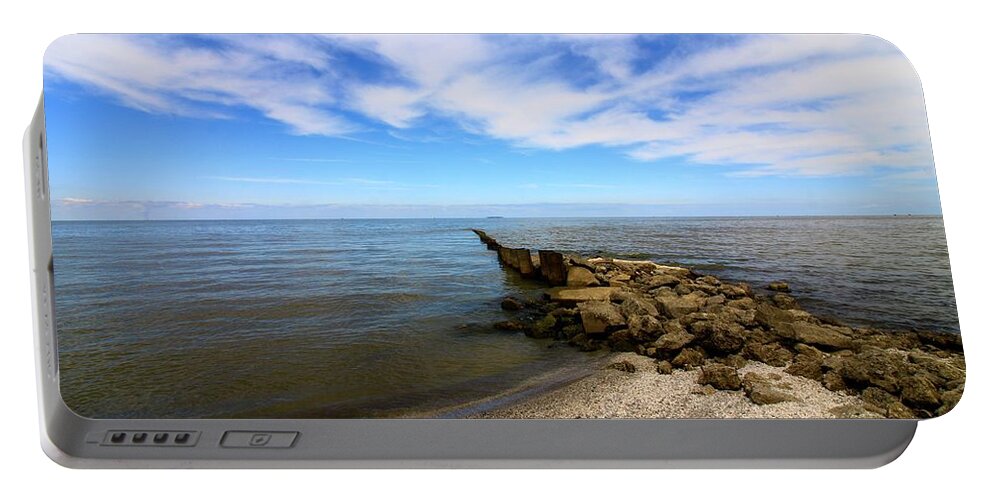 Lake Erie Portable Battery Charger featuring the photograph Coastal Ohio Series 1 by Mary Walchuck