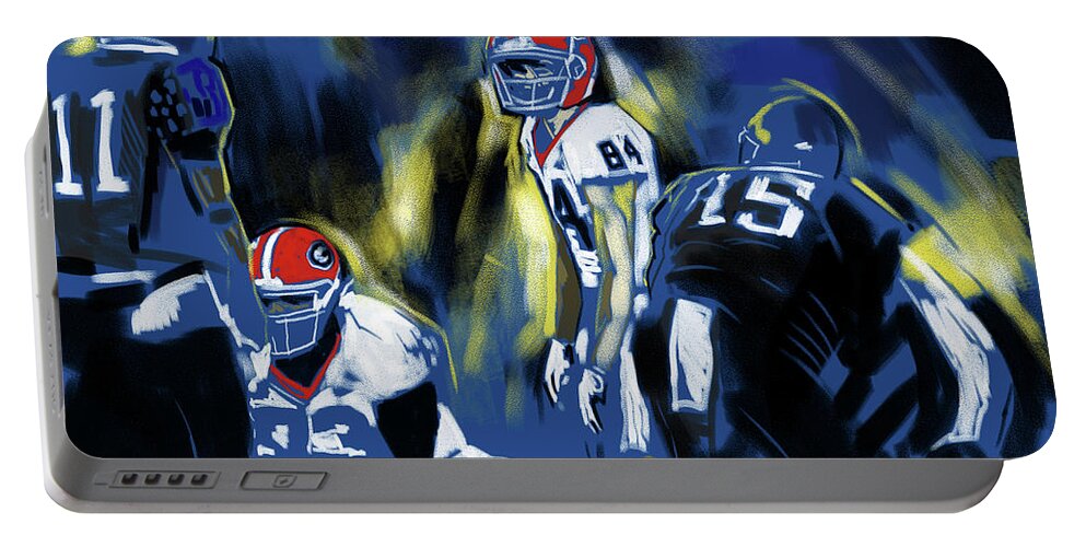 Cold Kentucky Portable Battery Charger featuring the painting Cold Kentucky by John Gholson