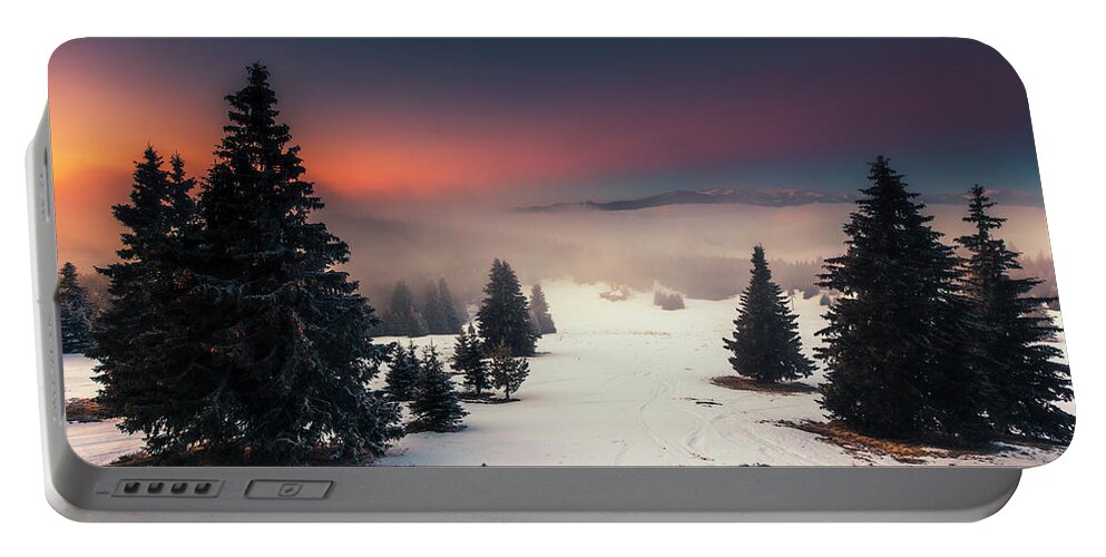 Bulgaria Portable Battery Charger featuring the photograph Colder Than Hell by Evgeni Dinev