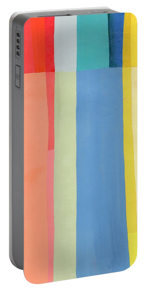 Abstract Art Portable Battery Charger featuring the painting Color Meditations #5 by Jane Davies