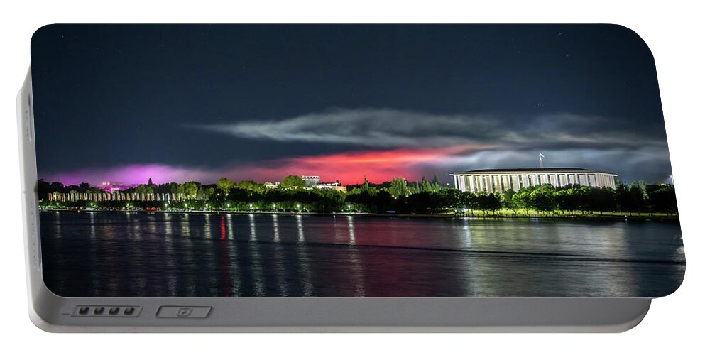  Portable Battery Charger featuring the photograph Colourful Canberra Sky by Ari Rex