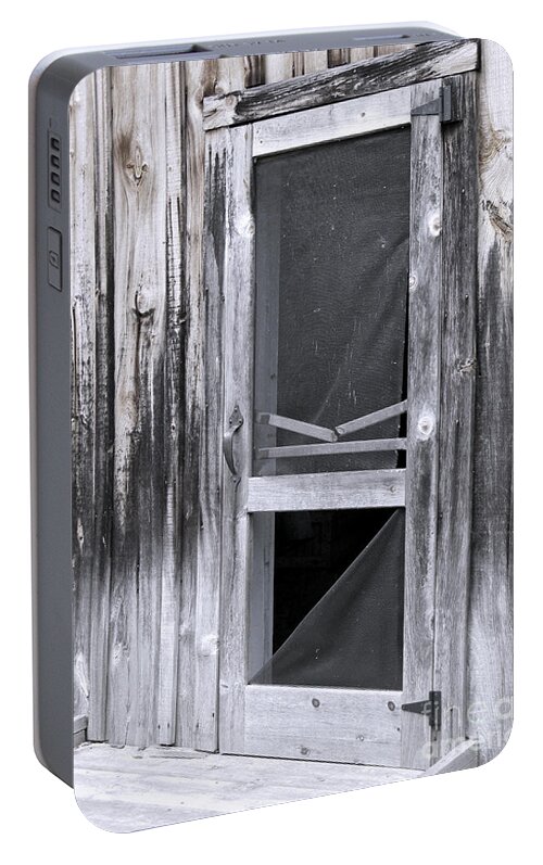 Door Portable Battery Charger featuring the photograph Come On In by Ann Horn