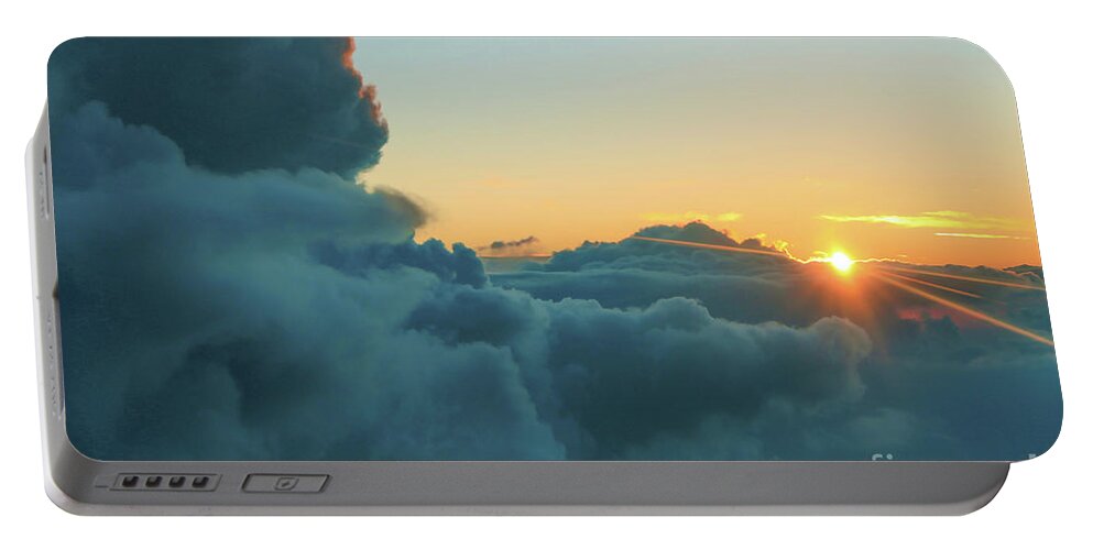 Above The Clouds Portable Battery Charger featuring the photograph Coming Home by Nunweiler Photography